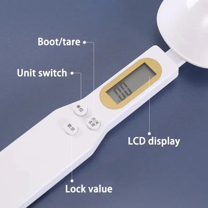 Portable LCD Kitchen Scale Spoon